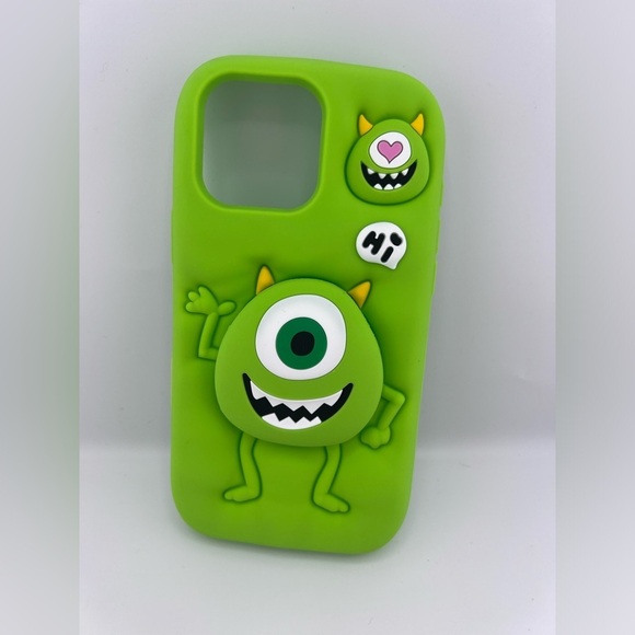 Accessories - Adorable 3D Monster Silicone Phone Case - iPhone 16 Pro Max